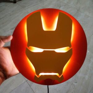 Ironman Logo Superhero led Lamp Wall Hanging Light