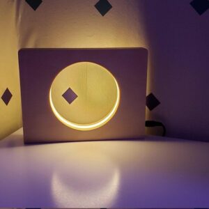 Wooden night Lamp Circle Night Light LED Lamp