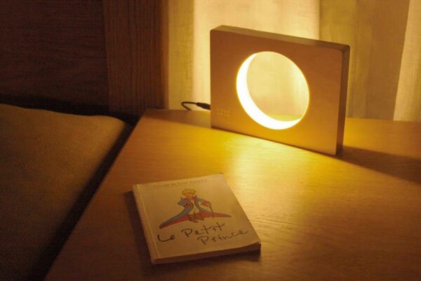 Wooden night Lamp Circle Night Light LED Lamp - Image 3