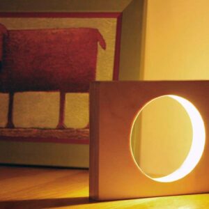 Wooden night Lamp Circle Night Light LED Lamp