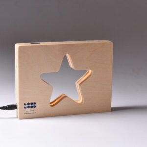 Wooden Night Lamp Star Night Light LED Lamp