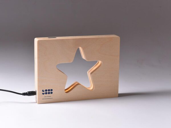 Wooden Night Lamp Star Night Light LED Lamp - Image 2