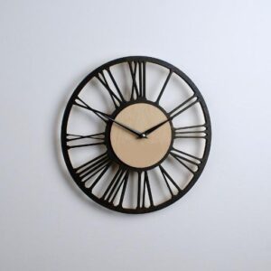 Black Latin Wall Clock, Unique Art Home Decor Wall Art