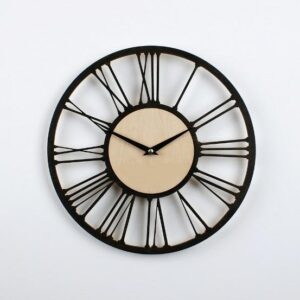 Black Latin Wall Clock, Unique Art Home Decor Wall Art