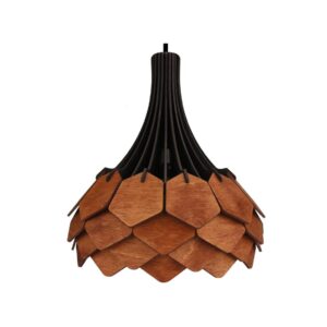 Tangal Pinecone Wooden lamp hanging chandelier