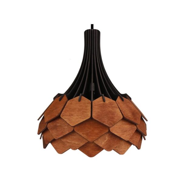 Tangal Pinecone Wooden lamp hanging chandelier