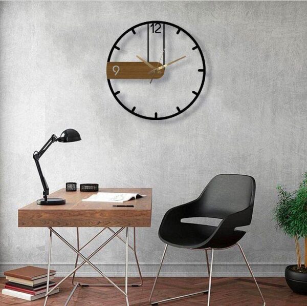 Elegant Design Modern Designer Wooden Wall Clock - Image 4