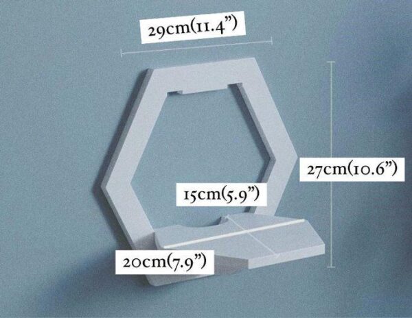 Geometrical Floating Shelf in Three Modern Shapes - Image 6